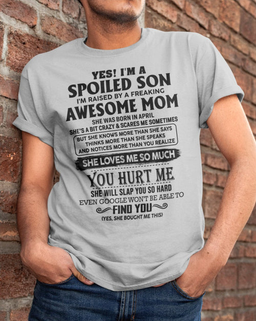 April - Awesome Mom - Perfect Gift For Son From Mom - TIEN04 (SKU-SPW-04)