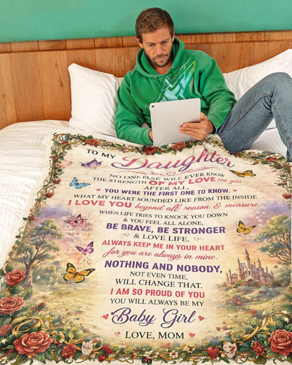 Special Gift For Your Daughter Blanket - From Mom - (SKU2605-427)