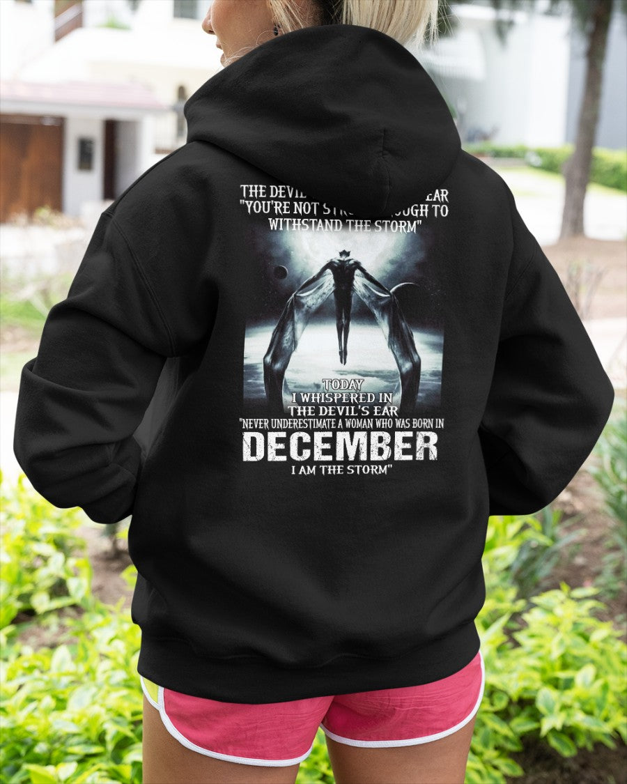 December - The Devil Whispered In My Ear - T-Shirt For Woman - DOAN12 (SKU-CHAUU-12)