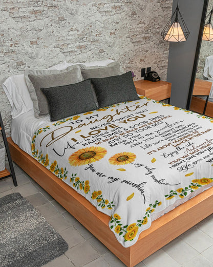 SPECIAL BLANKET TO YOUR DAUGHTER - A WARM HUG FROM MOM - TIEN00 (SKU2608-33)