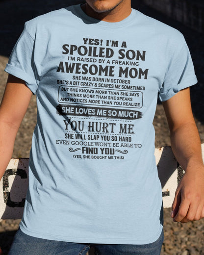 October - Awesome Mom - Perfect gift for son From Mom - TIEN10 (SKU-SPW-10)