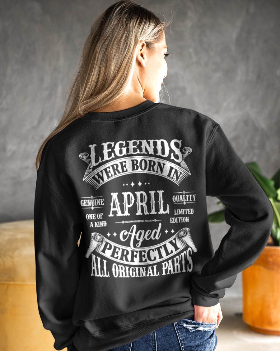 Legends Were Born In April - T Shirt For Woman - DOAN04 (SKU08-37-04)