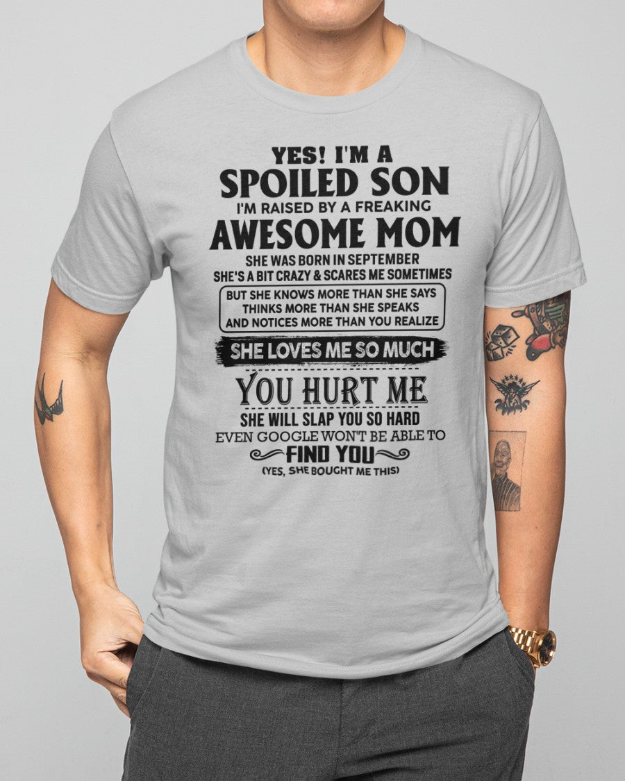 September - Awesome Mom - Perfect Gift For Son From Mom - TIEN09 (SKU-SPW-09)