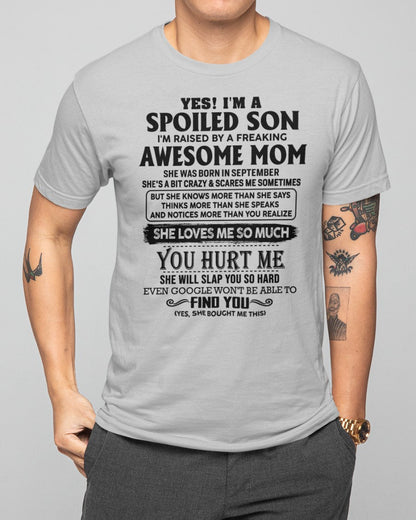 September - Awesome Mom - Perfect Gift For Son From Mom - TIEN09 (SKU-SPW-09)