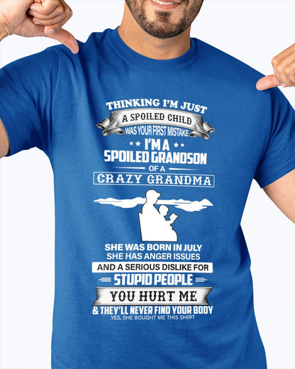Spoiled by Grandma Shirt July Edition – From Grandma to Grandson TIEN07 (SKU-GMS2-07)