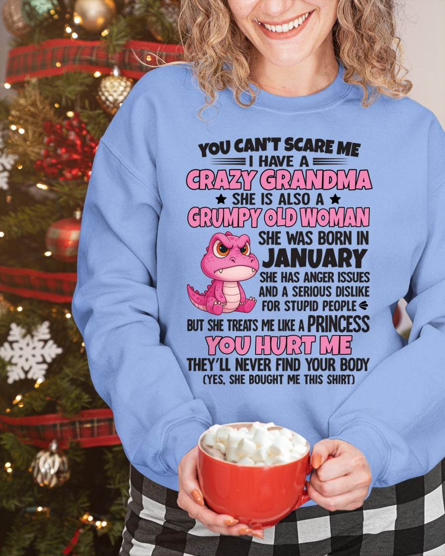 You Can’t Scare Me - Gift For Grandson And Granddaughter From Grandma - DOAN01 (SKU09-130-01)