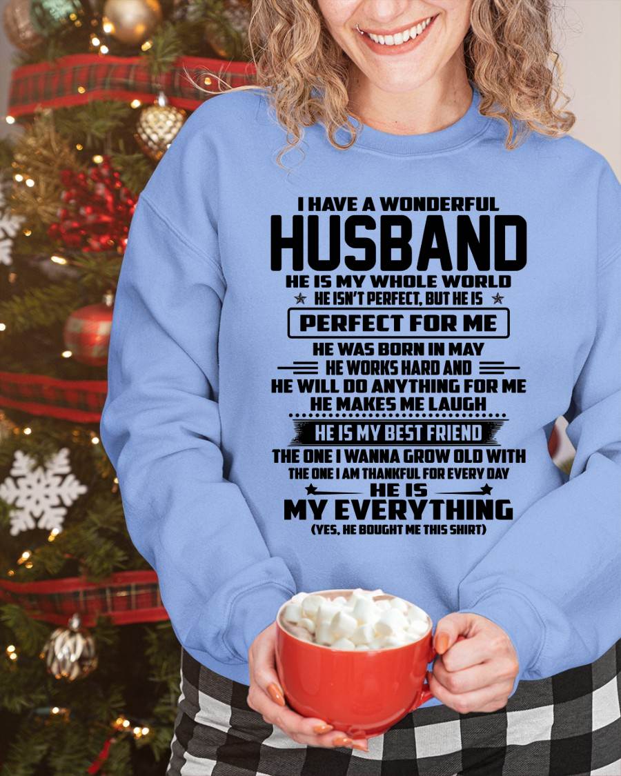 May – I Have A Wonderful Husband – Gift For Wife From Husband – DOAN05 (SKU12-314-05)