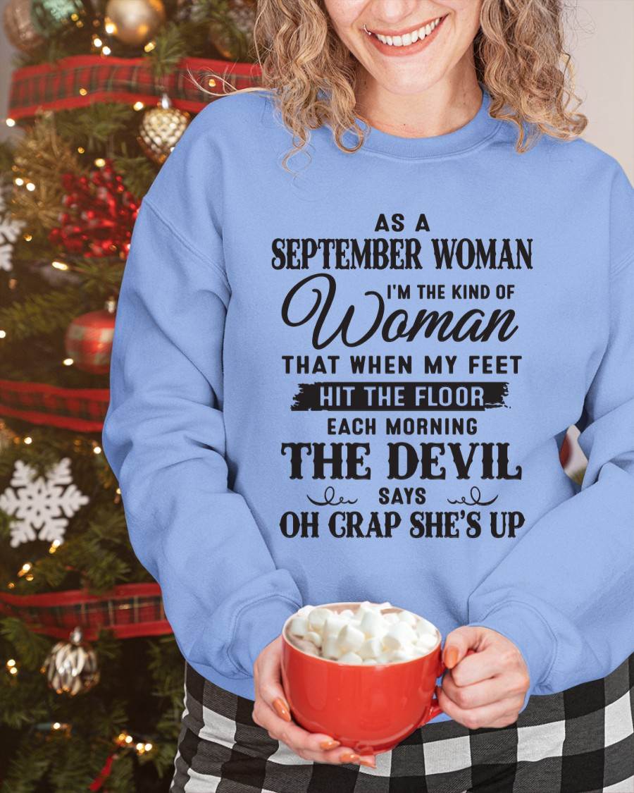 AS A SEPTEMBER WOMAN – T-SHIRT FOR WOMAN – DOAN09 (SKU26T-01-36-09)