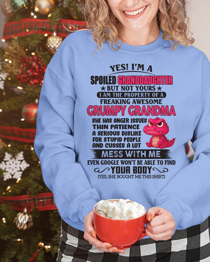 Yes! I'm A Spoiled Granddaughter - Gift For Grandson And Granddaughter From Grandma - DOAN00 (SKU09-96-00)