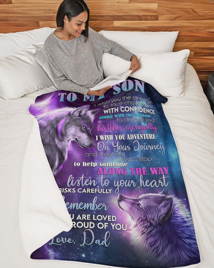 The Perfect Gift For Your Son Blanket - From Dad (SKUB10-Btien)