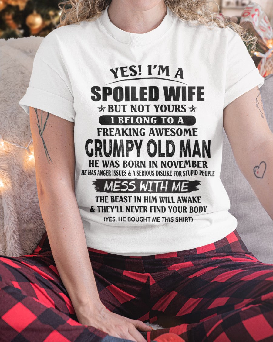 Grumpy Old Man November – Perfect gift for wife From Husband – TIEN11 (SKU08-63-11)