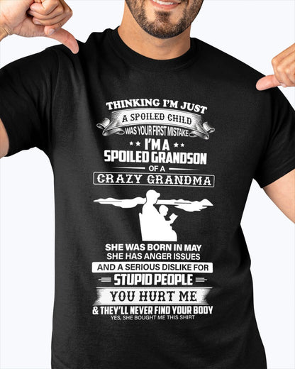 Spoiled by Grandma Shirt May Edition – From Grandma to Grandson TIEN05 (SKU-GMS2-05)