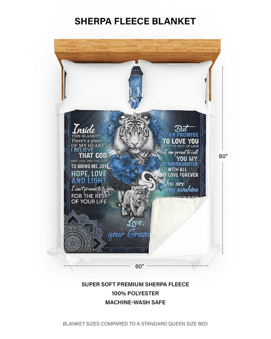 Special Gift For Your Granddaughter Blanket - From Grandma (SKUB12-15)