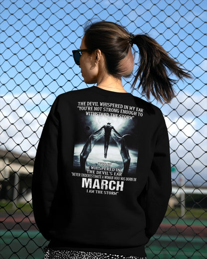 March - The Devil Whispered In My Ear - T-Shirt For Woman - DOAN03 (SKU-CHAUU-03)