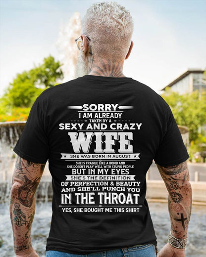 "MY WIFE IS THE DEFINITION OF PERFECTION & BEAUTY" – T- SHIRT FROM WIFE – TIEN08 (SKU2605-358-08)