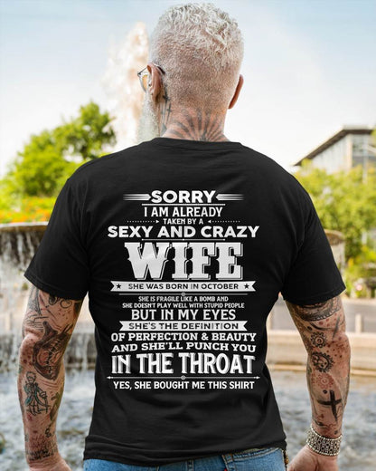 "MY WIFE IS THE DEFINITION OF PERFECTION & BEAUTY" – T- SHIRT FROM WIFE – TIEN10 (SKU2605-358-10)
