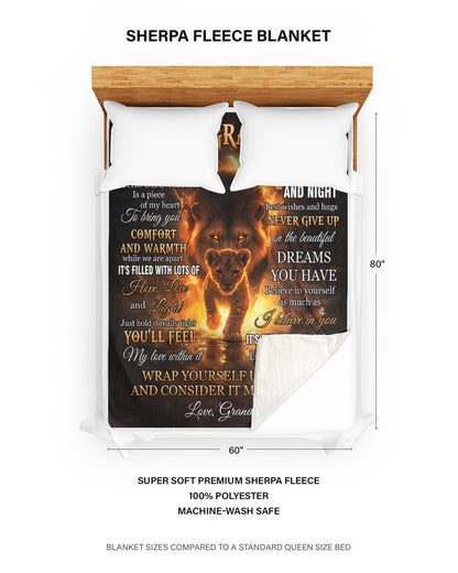 Special Gift For Your Grandson Blanket - From Grandma (SKUB12-133)