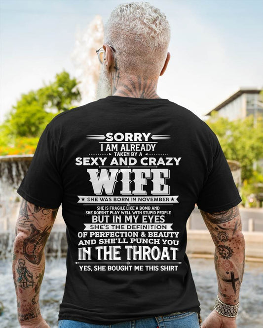"MY WIFE IS THE DEFINITION OF PERFECTION & BEAUTY" – T- SHIRT FROM WIFE – TIEN11 (SKU2605-358-11)