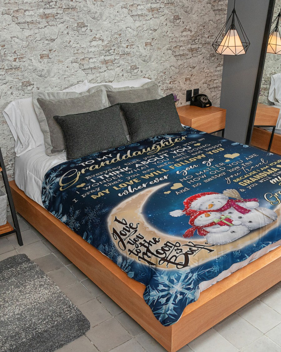 Special Gift For Your Granddaughter Blanket - From Grandma (SKUB11-06)