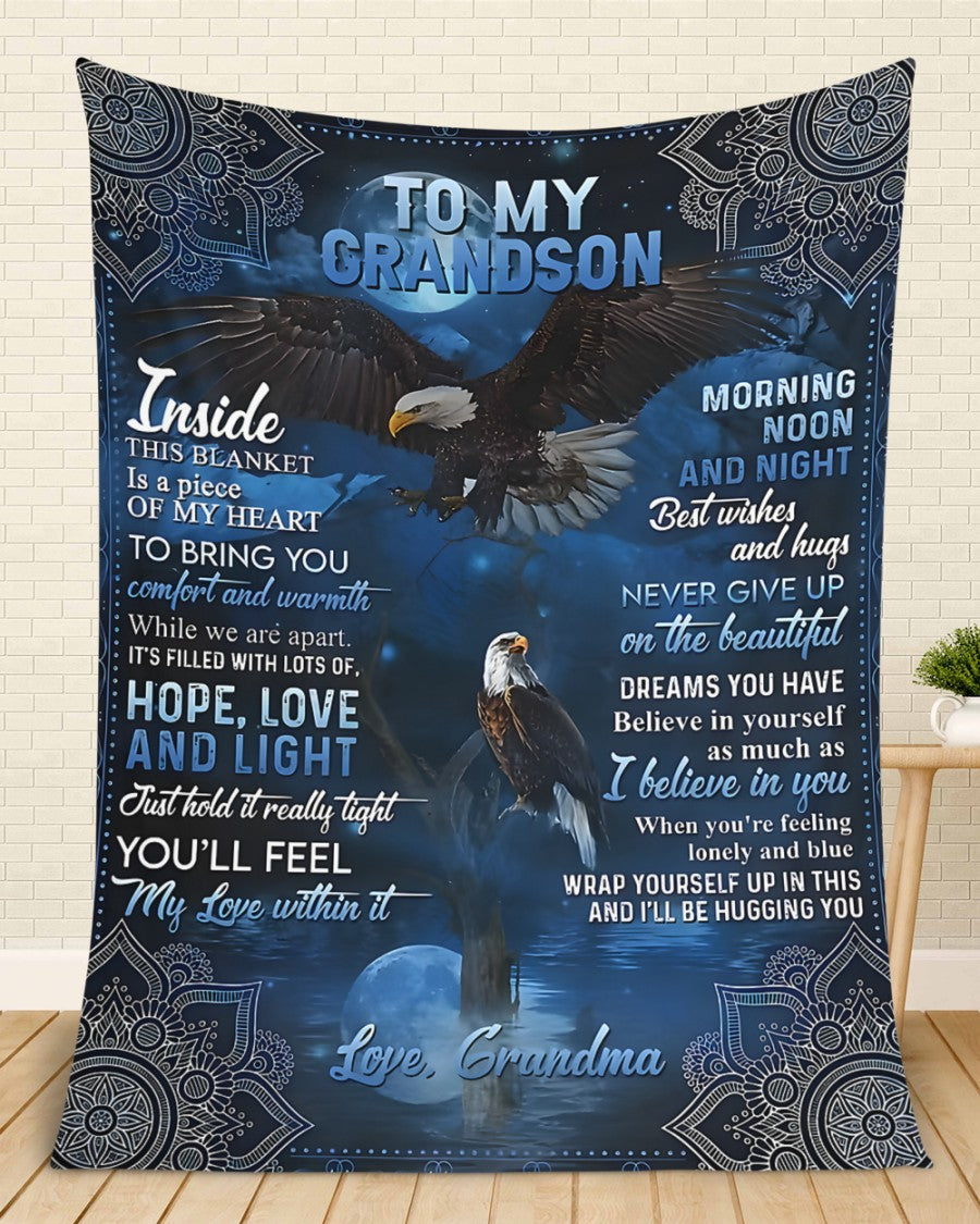 Special Gift For Your Grandson Blanket - From Grandma (SKUB11-119)
