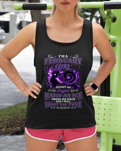 FEBRUARY – "SWEET AS SUGAR - HARD AS ICE" (PURPLE VERSION) – T – SHIRT FOR WOMEN – TIEN02 (SKU2607-284-02)