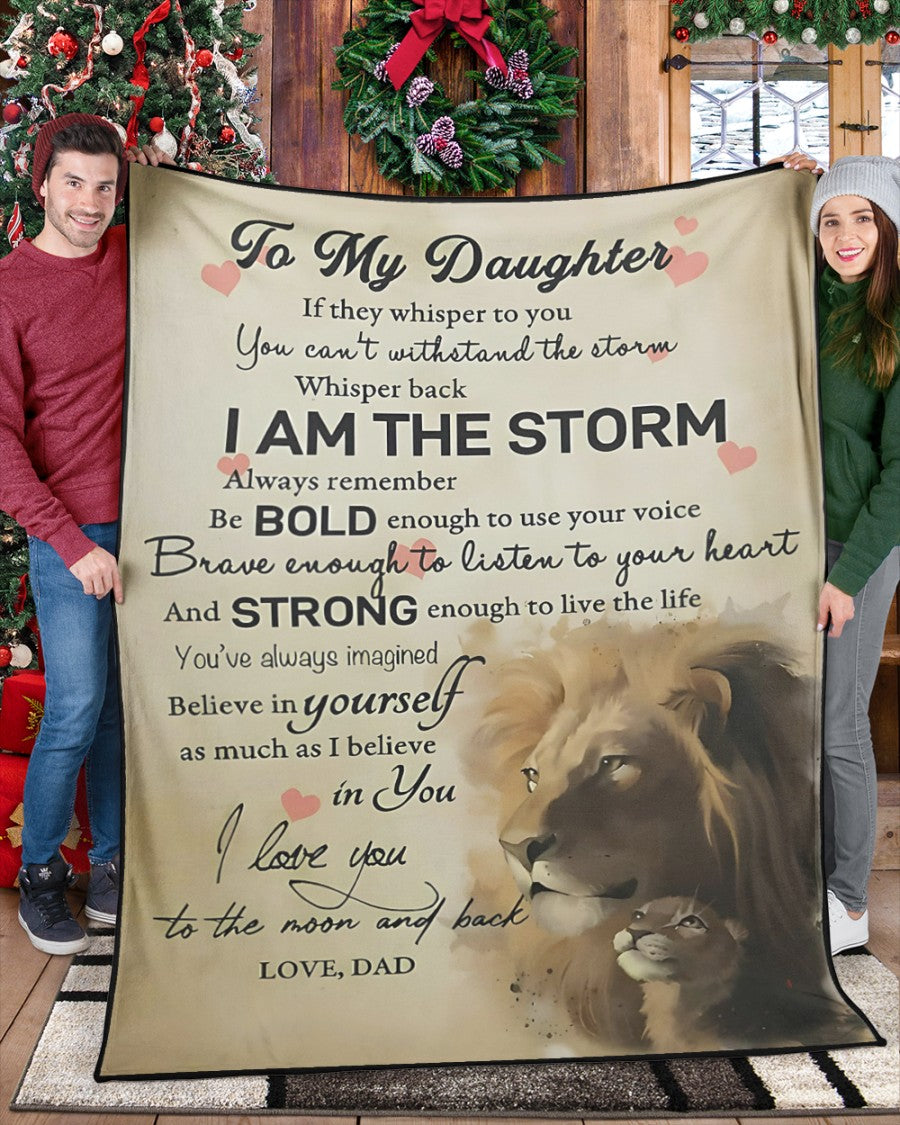 Special Gift For Your Daughter Blanket - From Dad (SKUB09-tienB01)