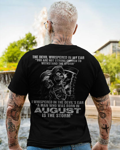 August - The Devil Whispered In My Ear - T-Shirt For Man - DOAN08 (SKU08-87-08)