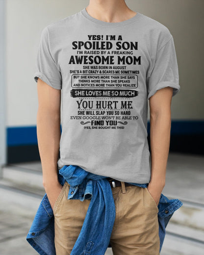 August - Awesome Mom - Perfect Gift For Son From Mom - TIEN08 (SKU-SPW-08)