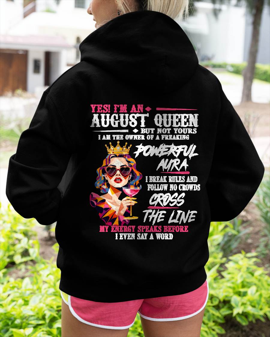 "My Powerful Aura Speaks People Before I Even Say A Word" – Beautiful T - Shirt For Women – TIEN08 (SKU2605-278-08)