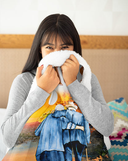 SPECIAL BLANKET TO YOUR HUSBAND - A WARM HUG FROM WIFE - TIEN00 (SKU2608-22)