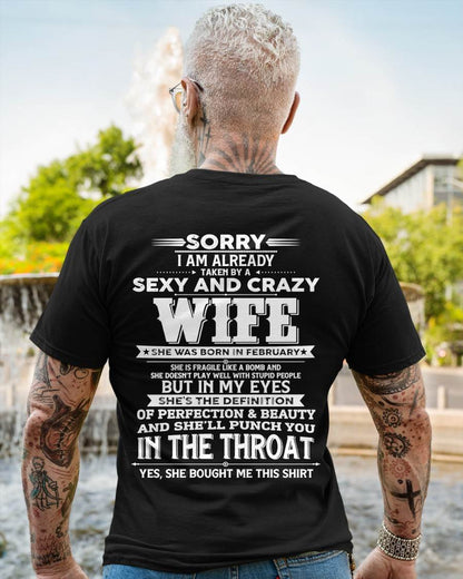 "MY WIFE IS THE DEFINITION OF PERFECTION & BEAUTY" – T- SHIRT FROM WIFE – TIEN02 (SKU2605-358-02)