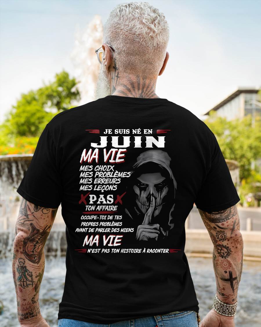 MA VIE – T-shirt pour homme – DOAN06 (SKU12-269-06)