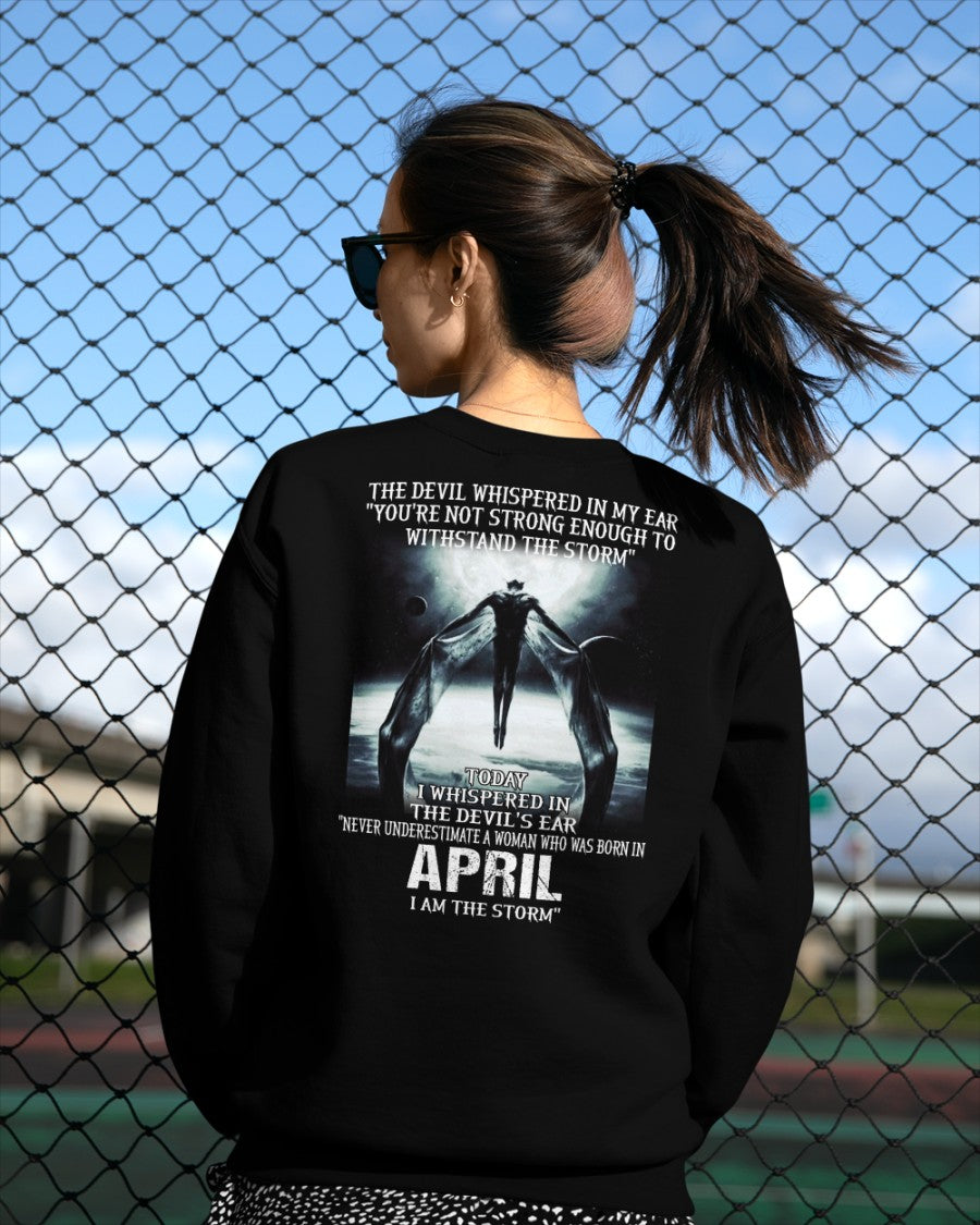 April - The Devil Whispered In My Ear - T-Shirt For Woman - DOAN04 (SKU-CHAUU-04)