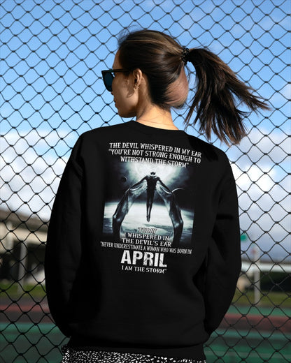 April - The Devil Whispered In My Ear - T-Shirt For Woman - DOAN04 (SKU-CHAUU-04)