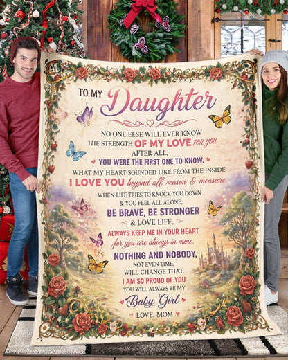 Special Gift For Your Daughter Blanket - From Mom - (SKU2605-427)