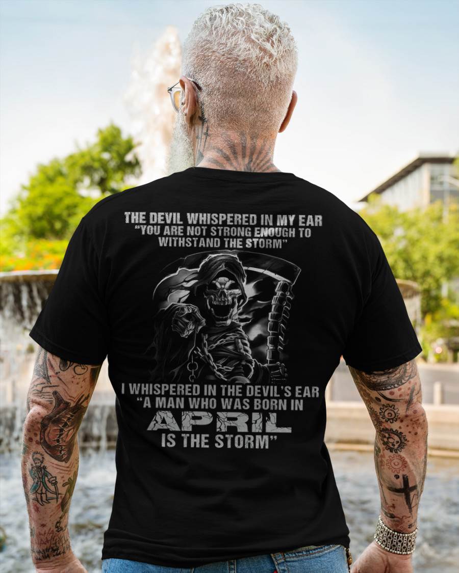 April - The Devil Whispered In My Ear - T-Shirt For Man - DOAN04 (SKU08-87-04)