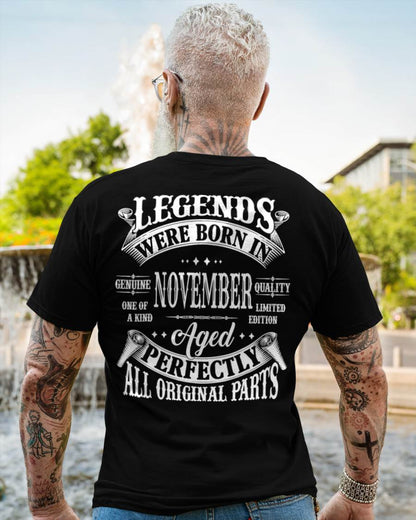 LEGENDS WERE BORN IN NOVEMBER - T-SHIRT FOR MAN - DOAN11 (SKU08-37-11)