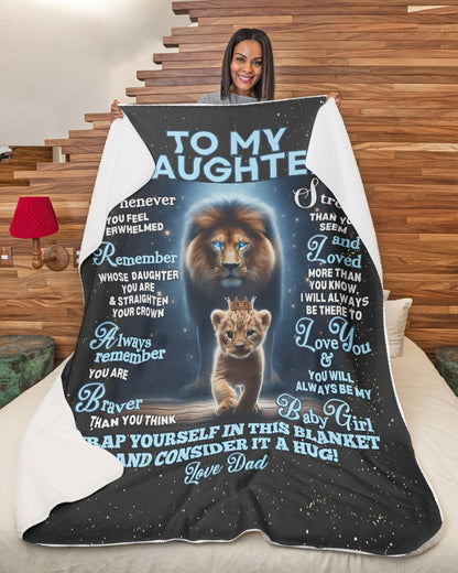 Special Gift For Your Daughter Blanket - From Dad (SKUB12-126)