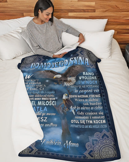 Specjalny prezent dla syna – koc od mamy (SKUB12-199)
