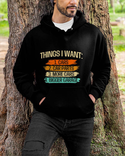 Things I Want - Car Parts Enthusiast Auto Mechanic Engine T-Shirt - Gift For Mechanic - DOAN (SKUM08-D13)
