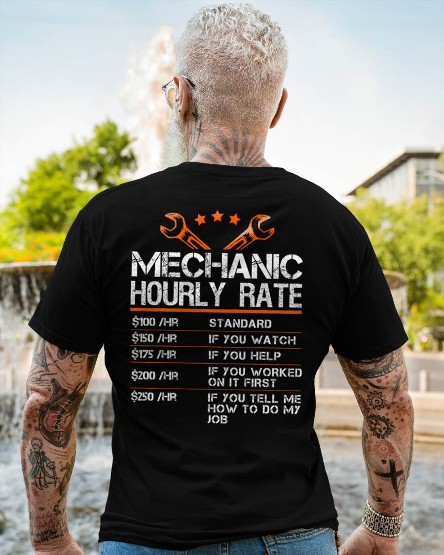 Mechanic Hourly Rate - Gift For Mechanic - DOAN (SKUM08-D01)