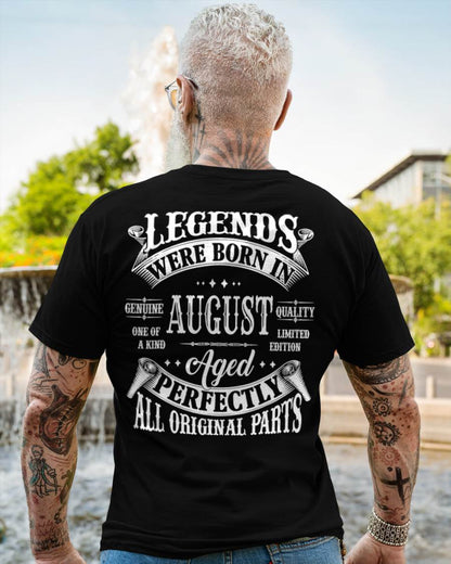 LEGENDS WERE BORN IN AUGUST - T-SHIRT FOR MAN - DOAN08 (SKU08-37-08)