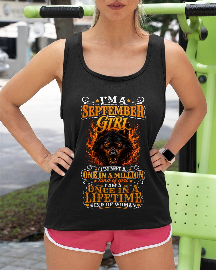 SEPTEMBER – "I AM A ONCE IN A LIFETIME KIND OF WOMAN" – YELLOW VERSION – T – SHIRT FOR WOMEN – TIEN09 (SKU2607-327-09)