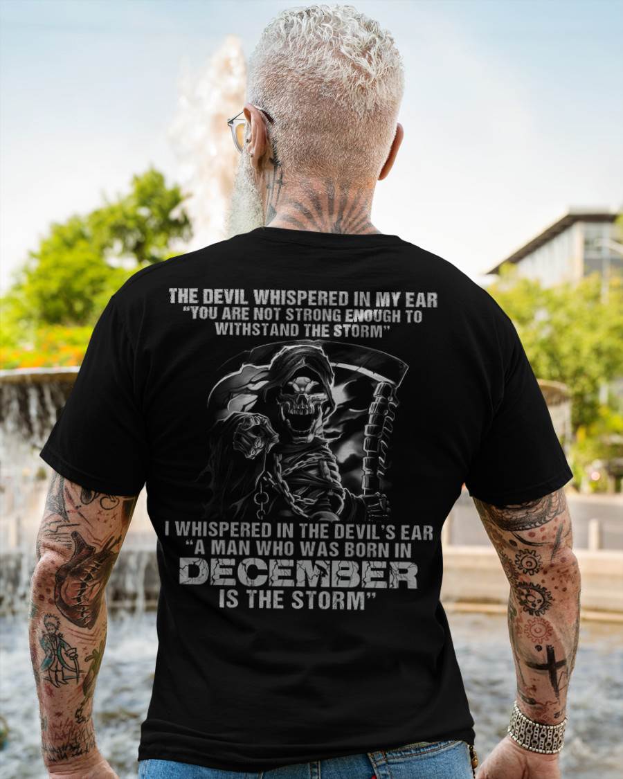 December - The Devil Whispered In My Ear - T-Shirt For Man - DOAN12 (SKU08-87-12)