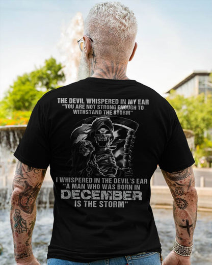 December - The Devil Whispered In My Ear - T-Shirt For Man - DOAN12 (SKU08-87-12)
