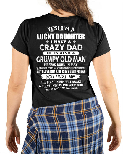 May - Awesome Grumpy Old Dad - Special gift for your daughter From Dad - TIEN05 (SKU10-50-05)