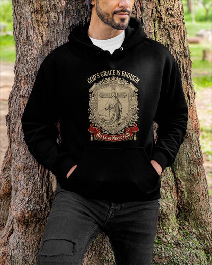 GOD’S GRACE IS ENOUGH  - CHRISTIAN T-SHIRT - FOR MEN tien00 (SKU2608-135)