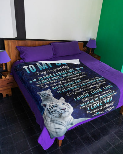 Special Gift For Your Son Blanket - From Mom (SKUB12-03)