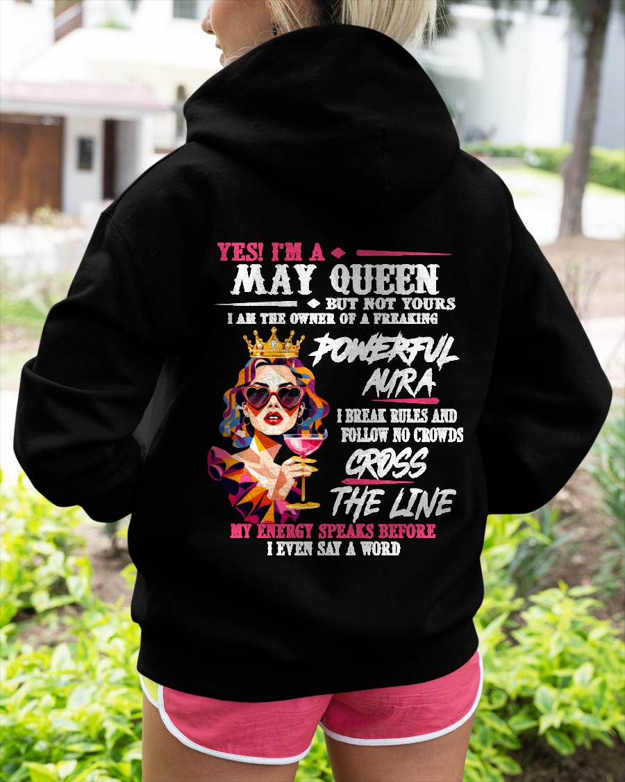 "My Powerful Aura Speaks People Before I Even Say A Word" – Beautiful T - Shirt For Women – TIEN05 (SKU2605-278-05)