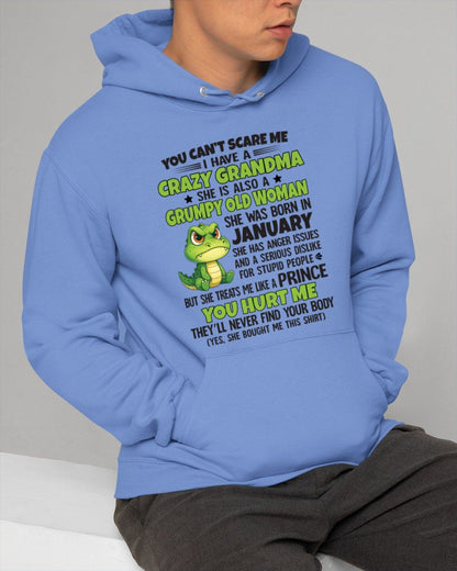JANUARY - YOU CAN'T SCARE ME - FOR GRANDSON - GIFT FROM GRANDMA - TIEN01 (SKU09-85-01)